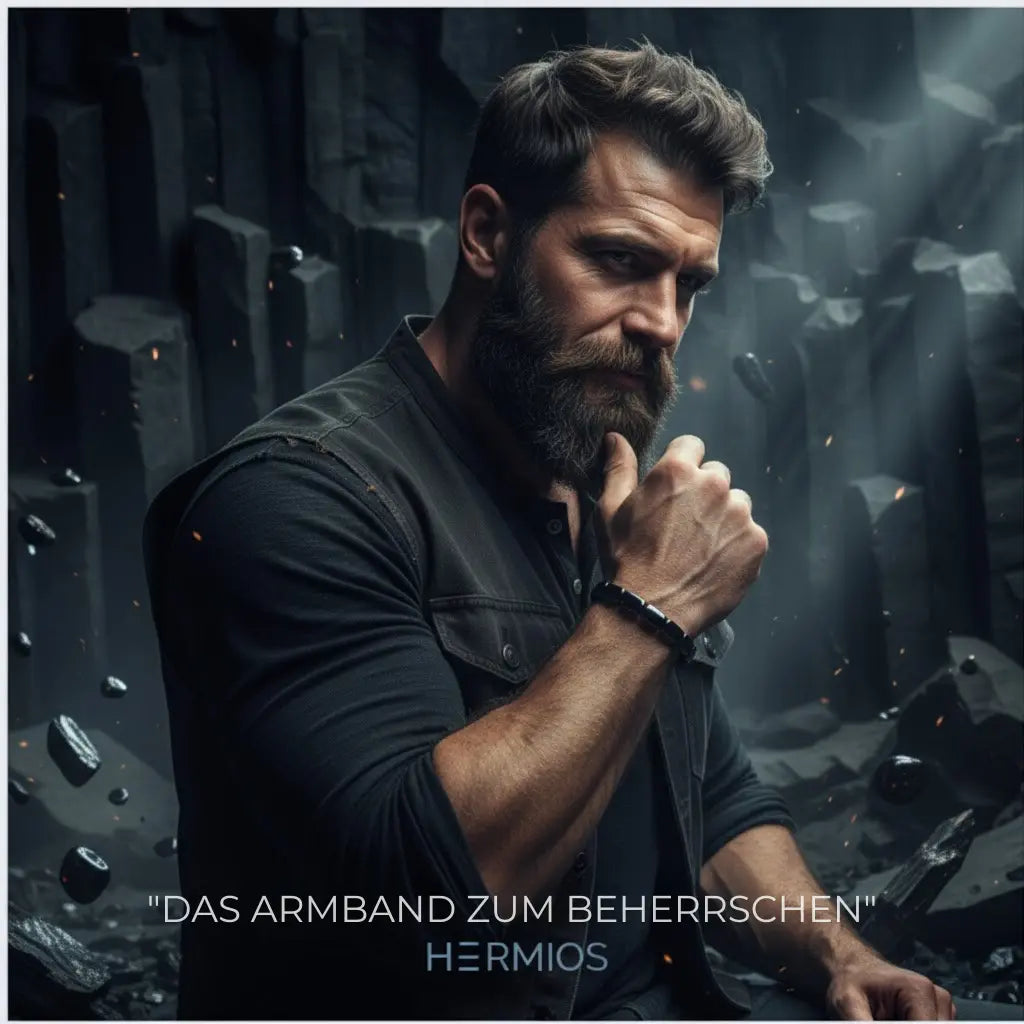 Hermios Hämatit-Armband